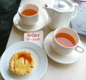BOH Tea and Strawberry Tart