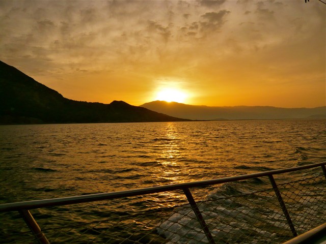 Sunrise from top deck